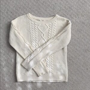 GAP Kids Cream Cable Knit Sweater